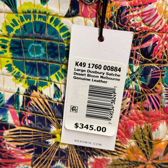 Brahmin Large Duxbury Leather Satchel – Desert Bloom - Picture 8 of 8